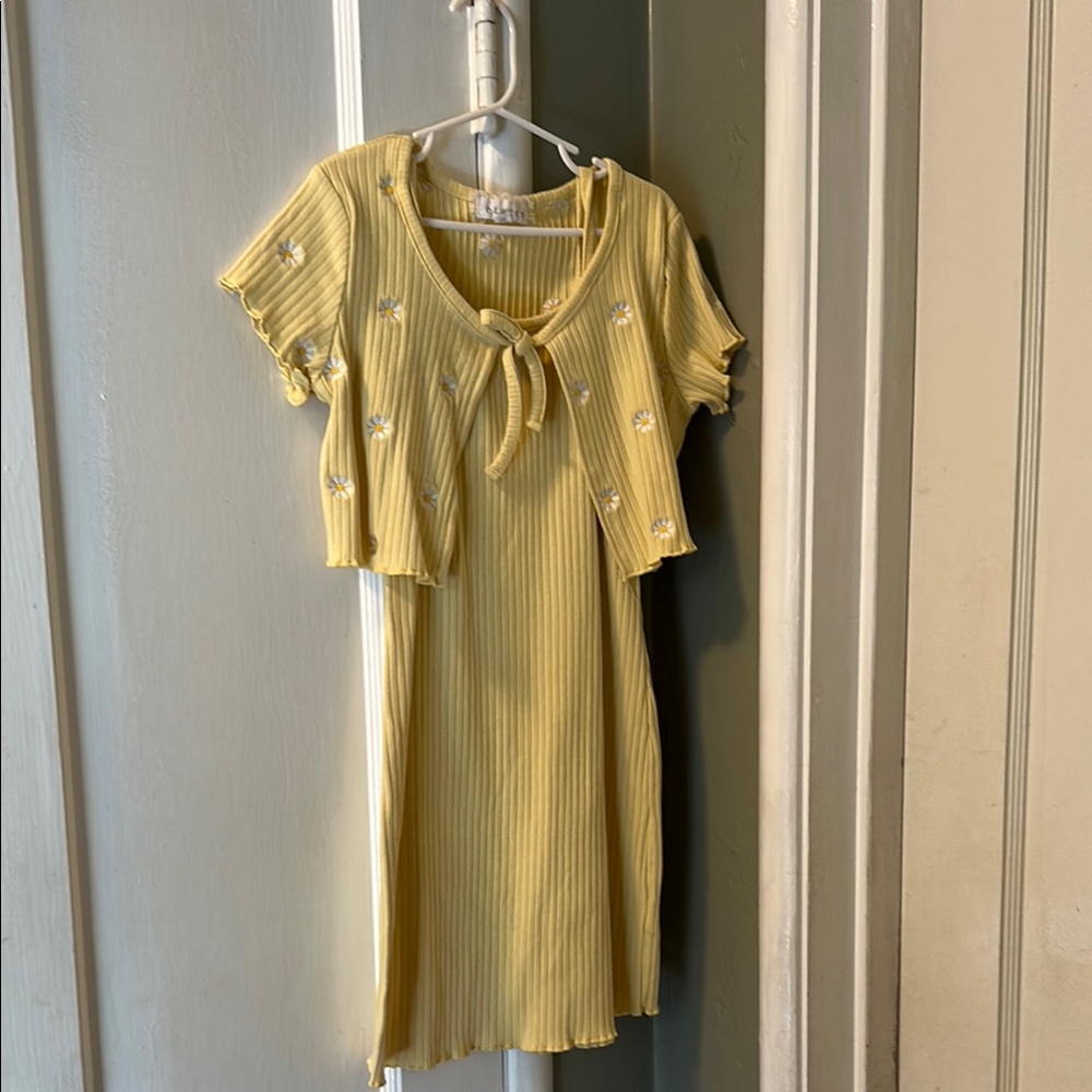 Yellow 2 Piece Daisy Dress